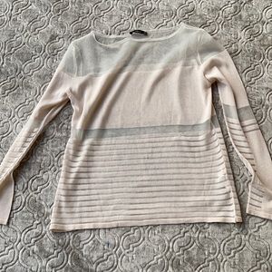 Zara sheer cream sweater